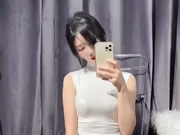 La mejor belleza asiática usa ropa interior sexy selfie